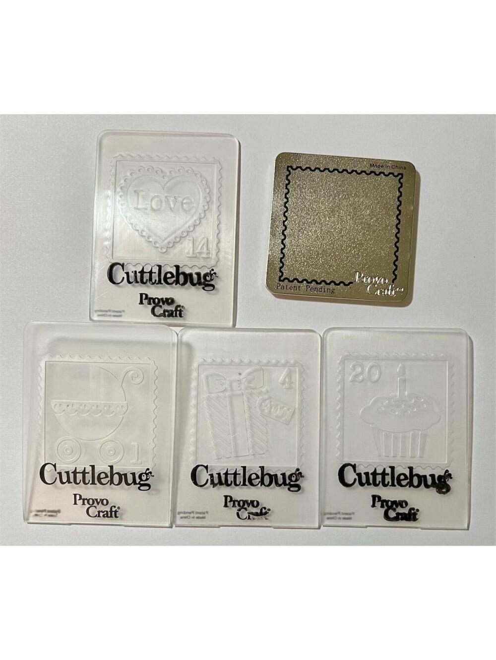 Cuttlebug Celebration Stamp & Die Set 5pc Embossing Scrapbooking